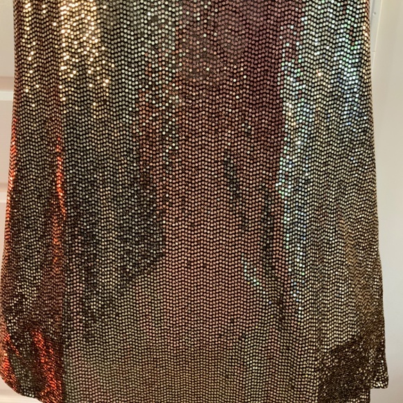 GOLD SEQUIN TANK PLUS SIZE 3X NWT - Picture 5 of 9